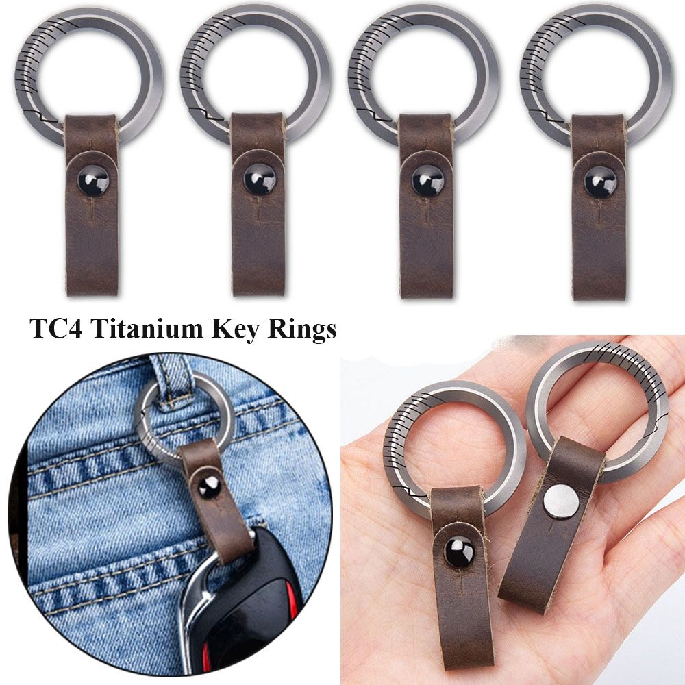 Belt Buckle Blank - Titanium Legering Lederen Riem Gesp Sleutelhanger
