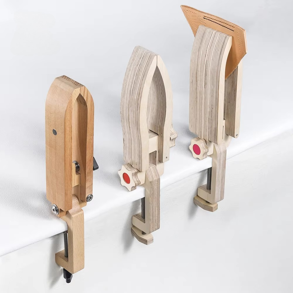 Leatherwork Craft - Leren tafelblad lederen vetersteek naaien pony