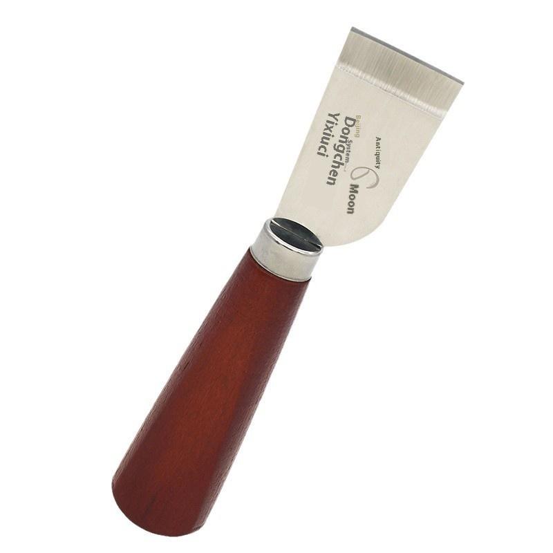 Leatherwork Knife - 【Nieuw】 Leren snijmes met houten handvat
