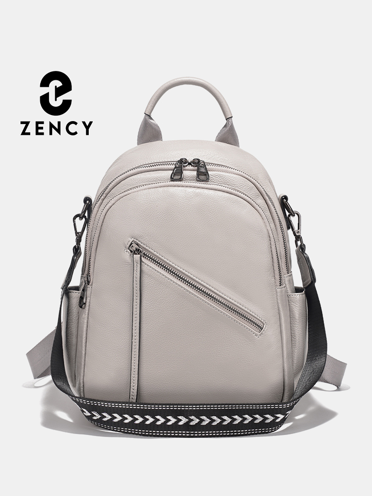 Leather Work Womens Backpack - Zency damesrugzak van echt leer met