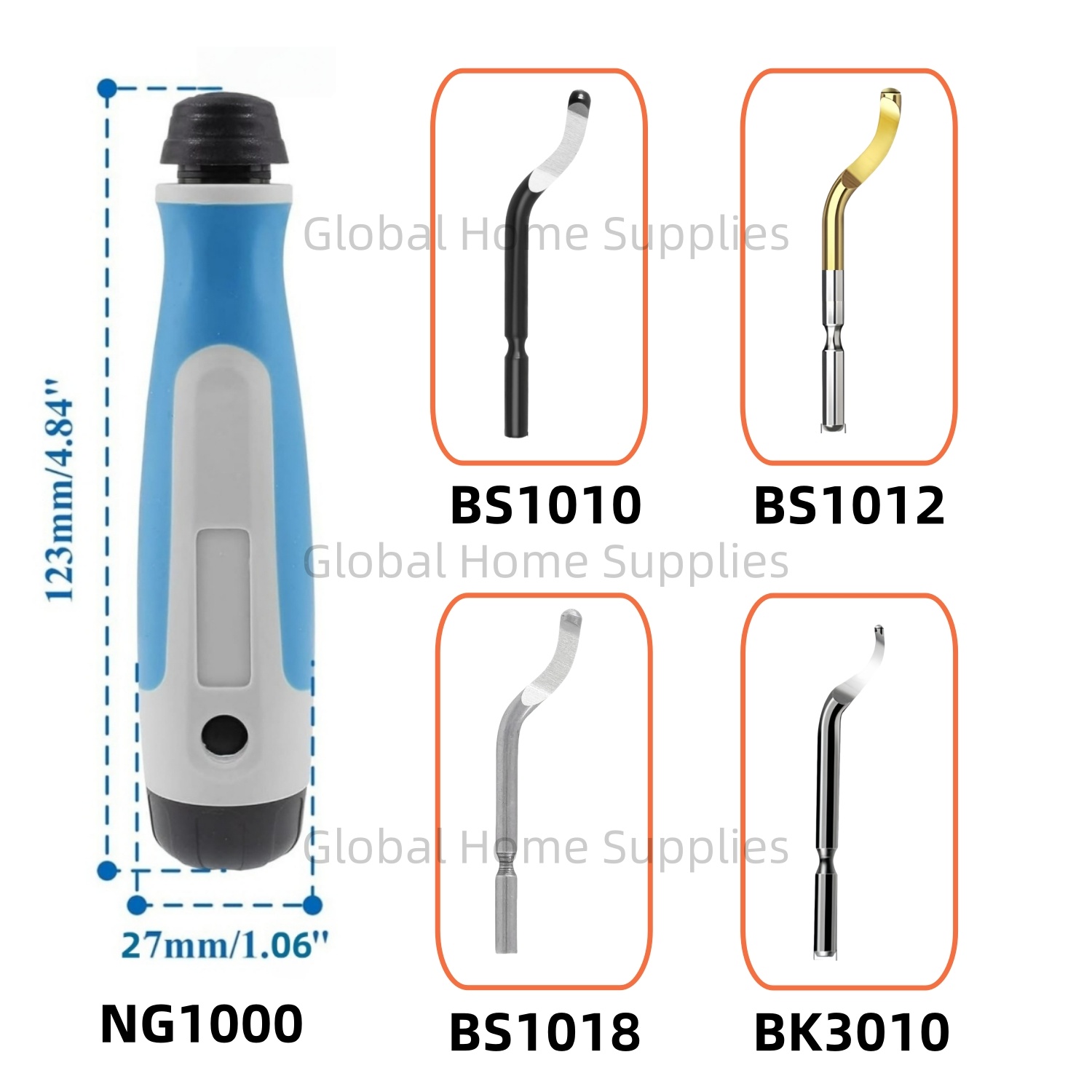 Swivel Knife Tool - Handontbraamgereedschapsset met 4 STUKS 360 graden