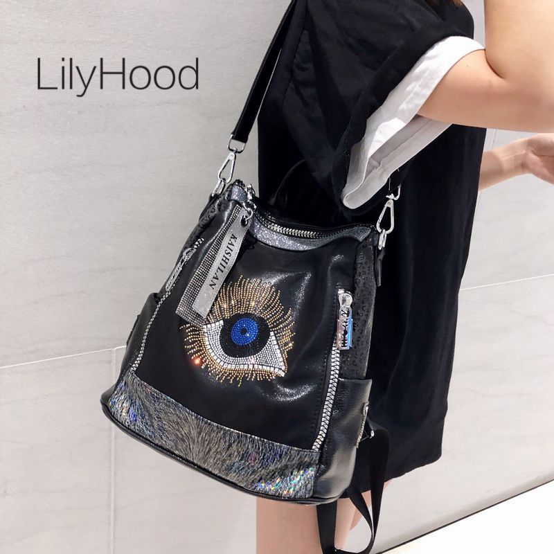 Leather Work Womens Backpack - 2026 Dames Veganistisch Leer Stijlvol Glanzend