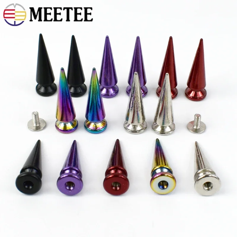 Leatherwork Hardware - 10/20 Stuks Meetee Metalen Klinknagels Tas