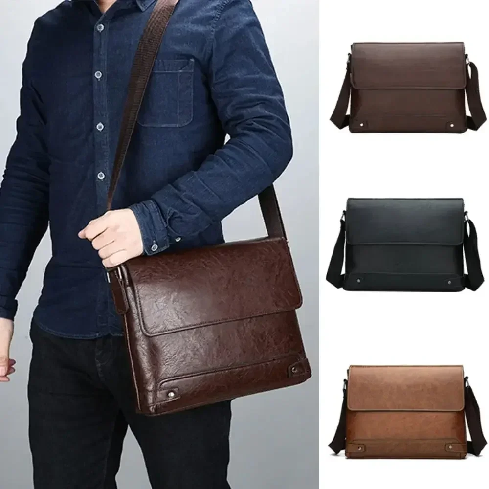 Leatherwork Designs - Aktetas Voor Mannen Pu Lederen Tote