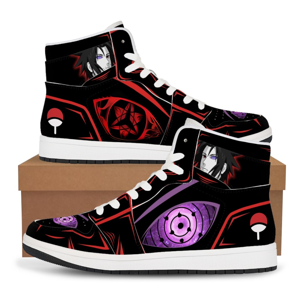 Leather Work Hat - Naruto Anime High-Tops Sneakers Casual schoenen