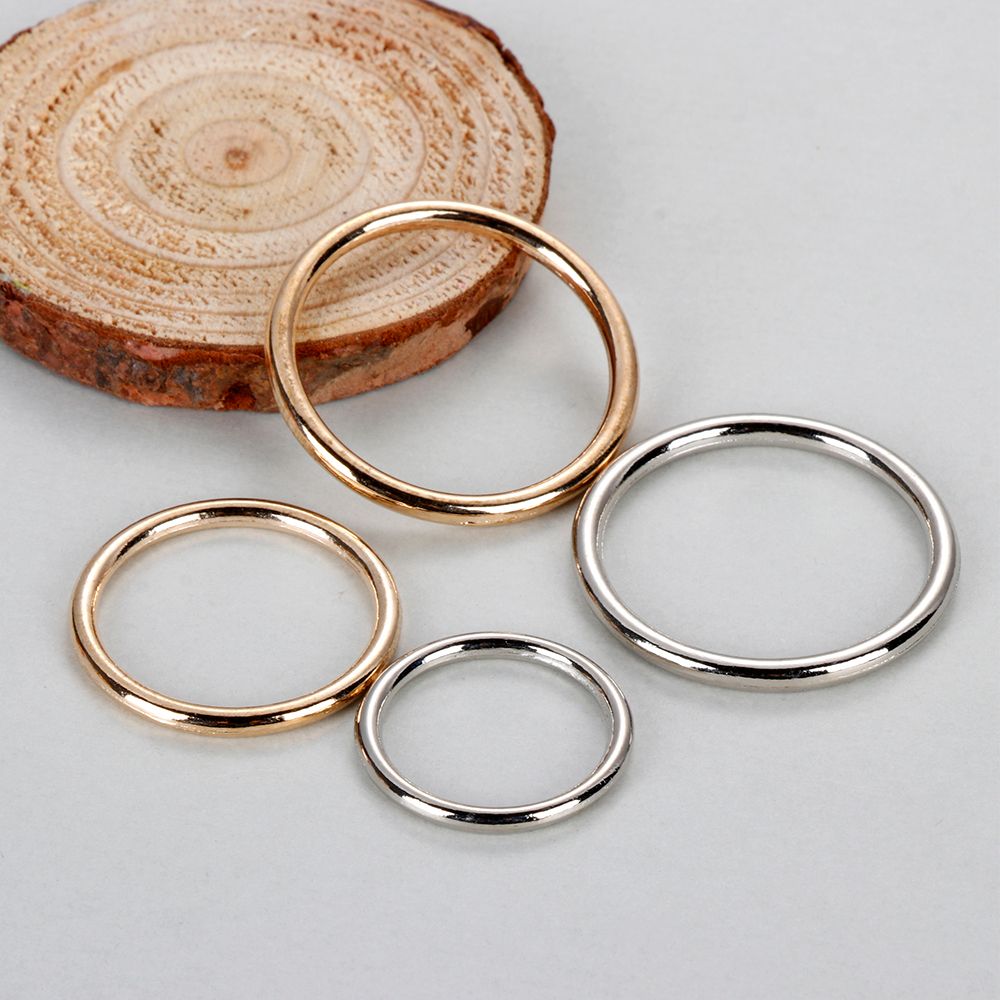 Belt Buckle Blank - 10 Stuks Metalen O Ring Zilver