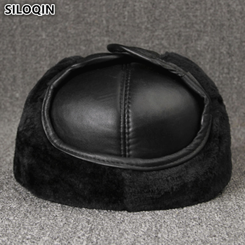 Leather Work Hat - Echt lederen petten Winter Warme bomberhoeden