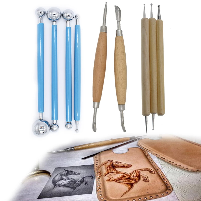 Leatherwork Art - Lederen Speleologie Tool Punt Stylus Splicing