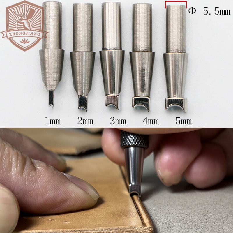 Swivel Knife Tool - Lederbewerkingsgereedschap, randafwerker en dubbele lijn voor