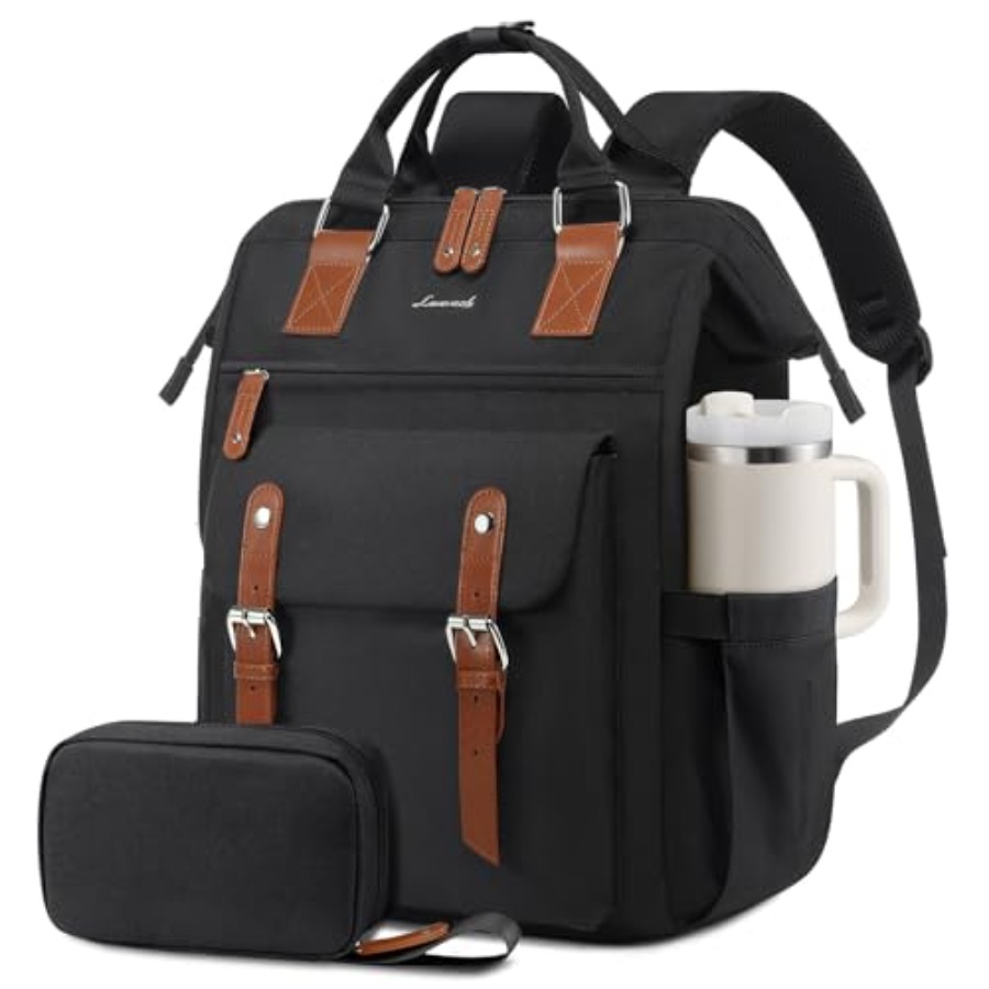 Leather Work Womens Backpack - Laptoprugzak voor dames, laptoptas voor leraren