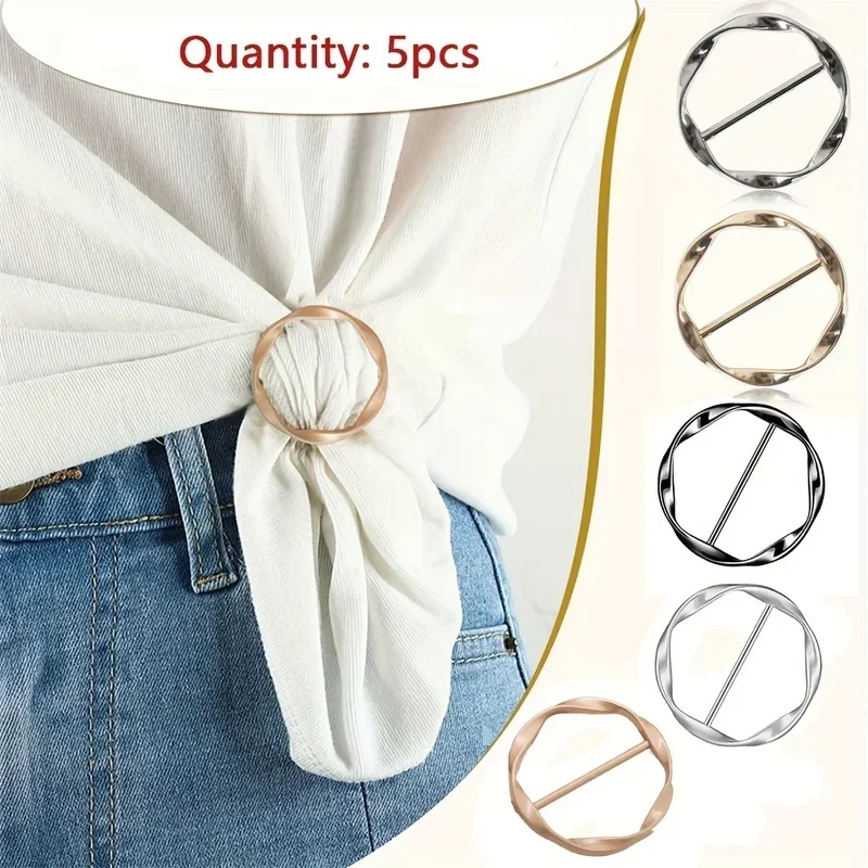 Belt Buckle Blank - 5 stks Mode Metalen Ronde Cirkel