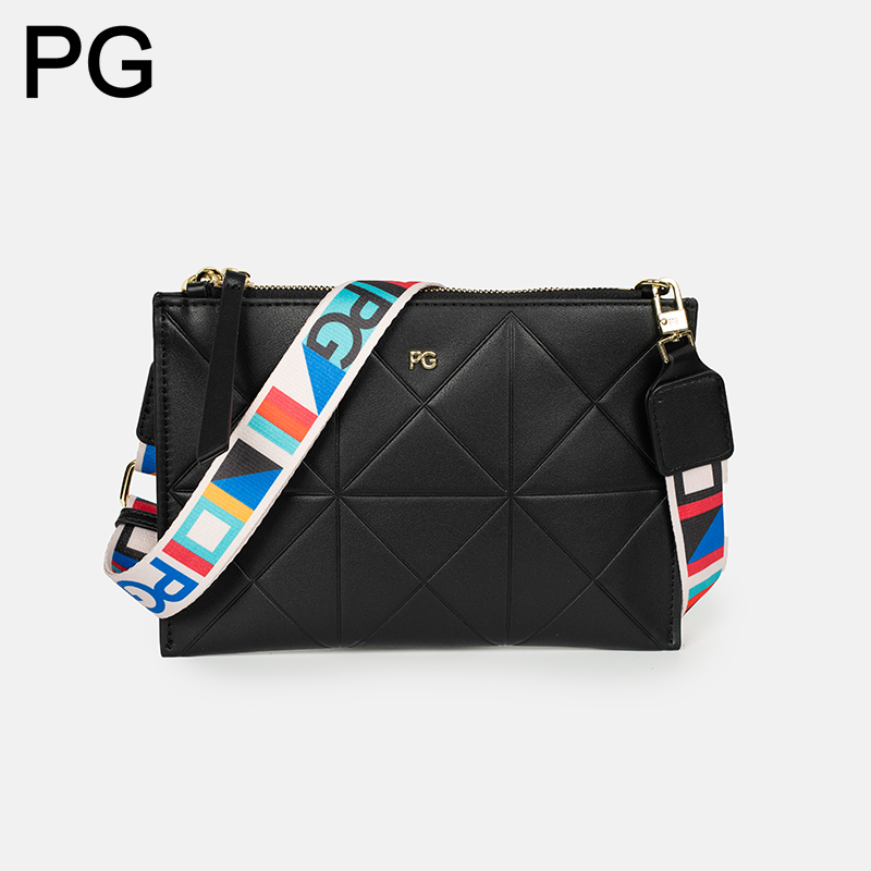 Leatherwork Hardware - PG Diamond gewatteerde crossbodytas dames kleurrijke