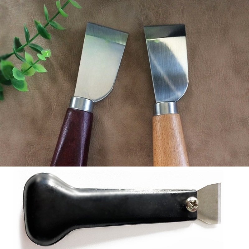 Leren snijmes met houten handv - Leatherwork Knife recensie en prijs