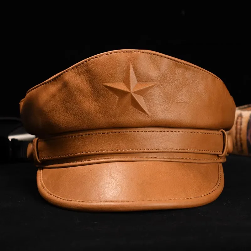 Nieuwe legerpet voor heren Ret - Leather Work Hat recensie en prijs