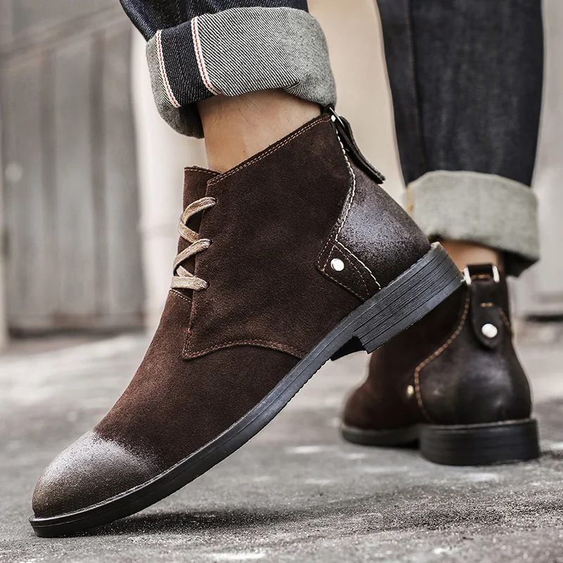 Nieuwe Koe Suede Enkellaarsjes - Leatherwork Designs recensie en prijs