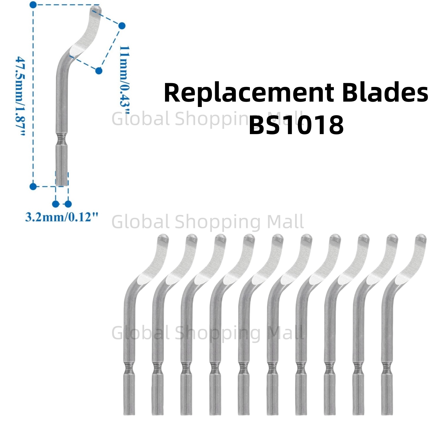 10 STKS Ontbraammessen BS1010  - Swivel Knife Tool recensie en prijs