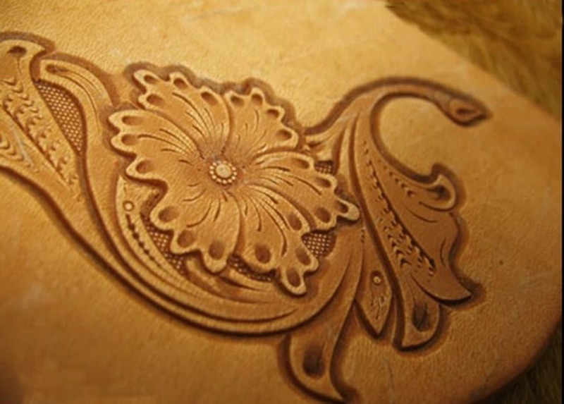 Lederen graveer- en reliëfstem - Leatherwork Flowers recensie en prijs