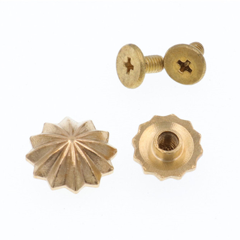 5 stuks messing riemklinknagel - Leatherwork Flowers recensie en prijs