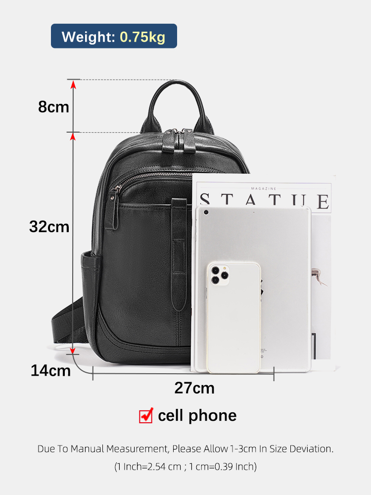 Zency damesrugzak van echt lee - Leather Work Womens Backpack recensie en prijs