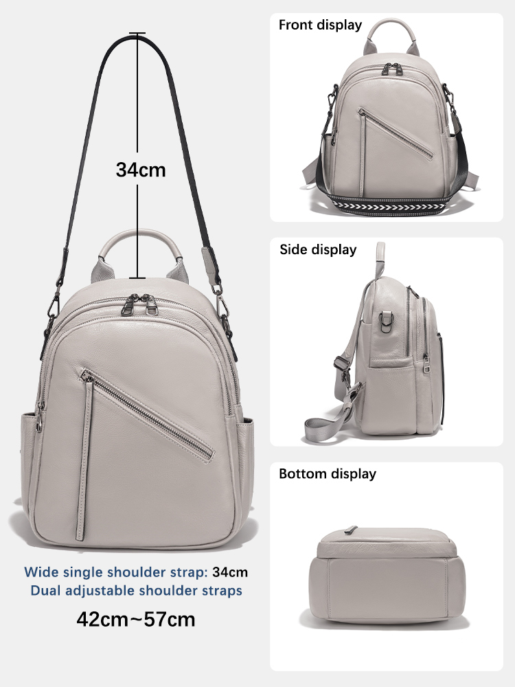 Zency damesrugzak van echt lee - Leather Work Womens Backpack recensie en prijs