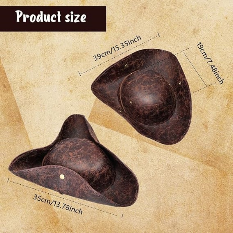 Kunstleer Piratenhoed Vintage  - Leather Work Hat recensie en prijs