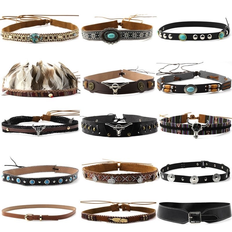 Retro etnische stijl riem, hoo - Leather Work Hat recensie en prijs