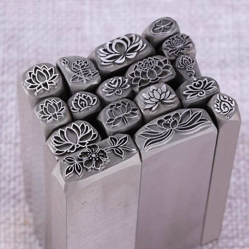 Lotusbloem Ontwerp Metalen Ste - Leatherwork Flowers recensie en prijs