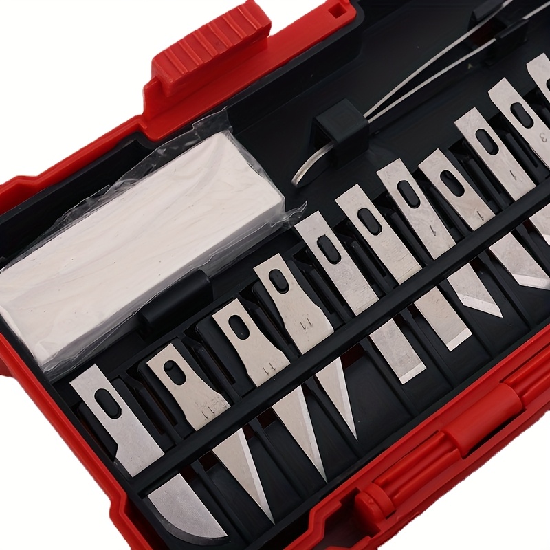 29-delige Exacto messenset, pr - Leatherwork Hobby recensie en prijs