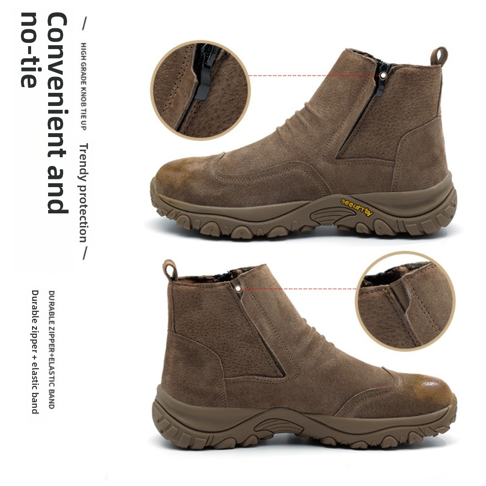 Ademende lederen veiligheidssc - Leather Work Hat recensie en prijs
