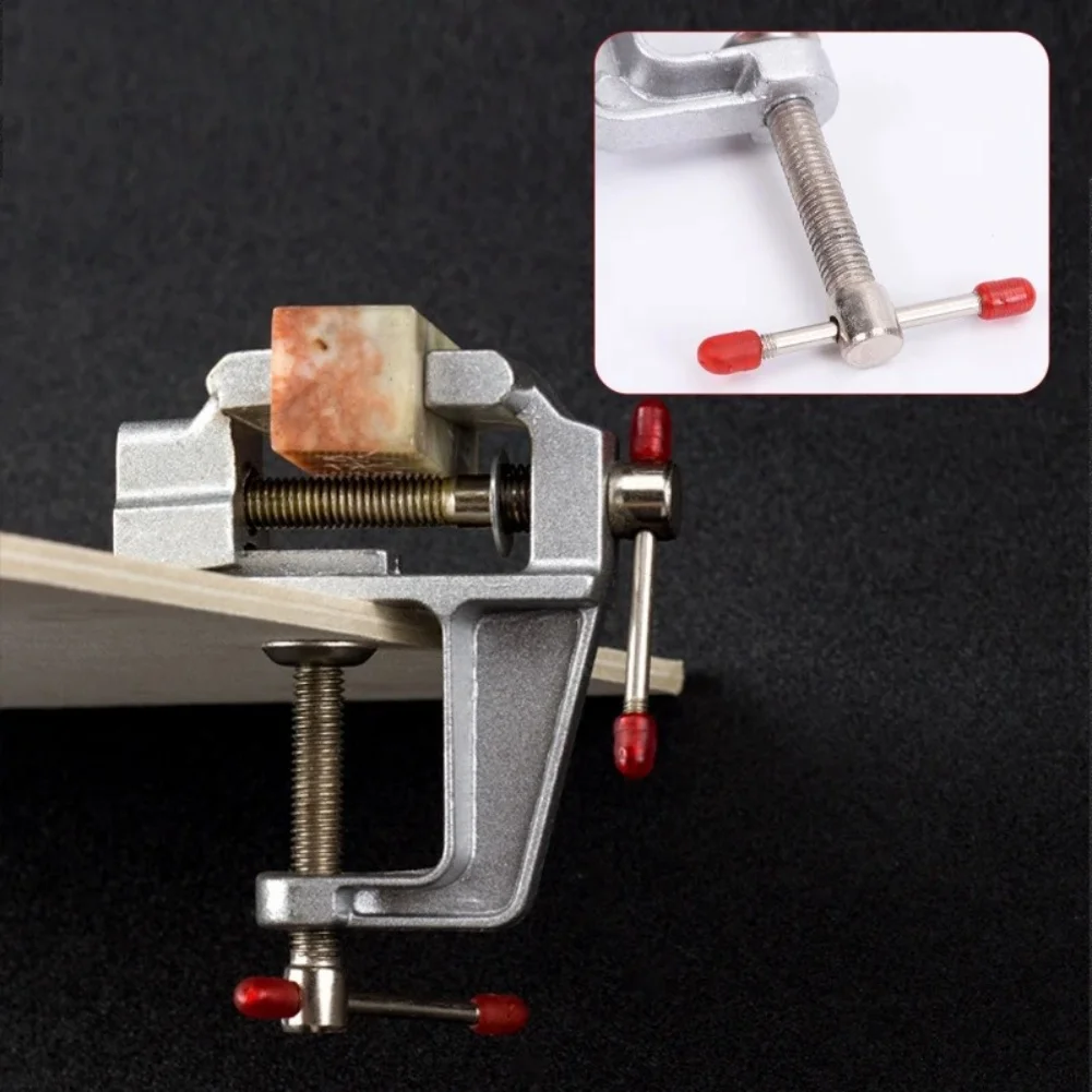 Miniatuur tafelklem bankschroe - Leatherwork Hobby recensie en prijs