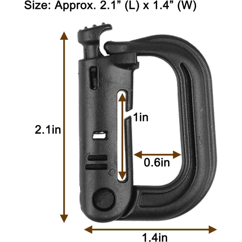 5 Stuks Plastic D-Ring Tactisc - Belt Buckle Blank recensie en prijs