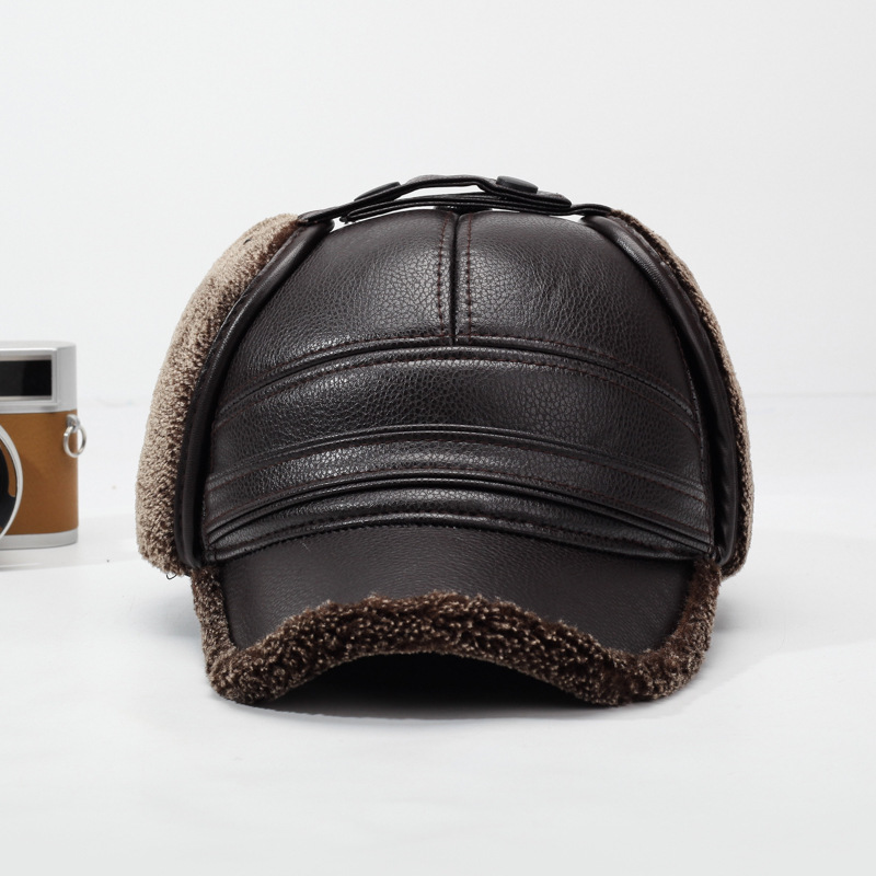 2026New PU Leer Winter heren N - Leather Work Hat recensie en prijs