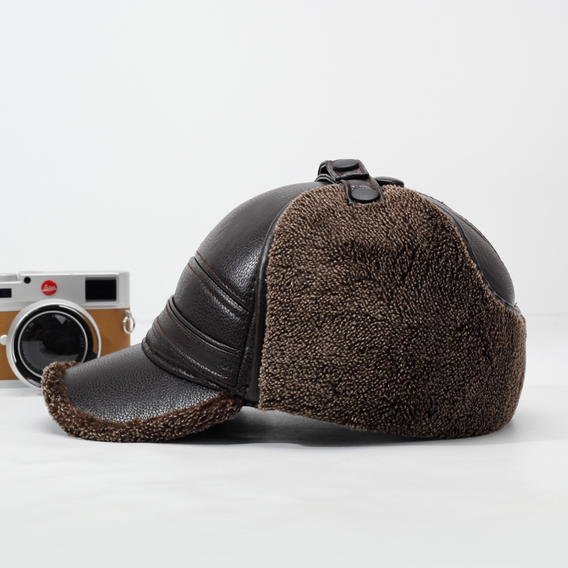 2026New PU Leer Winter heren N - Leather Work Hat recensie en prijs