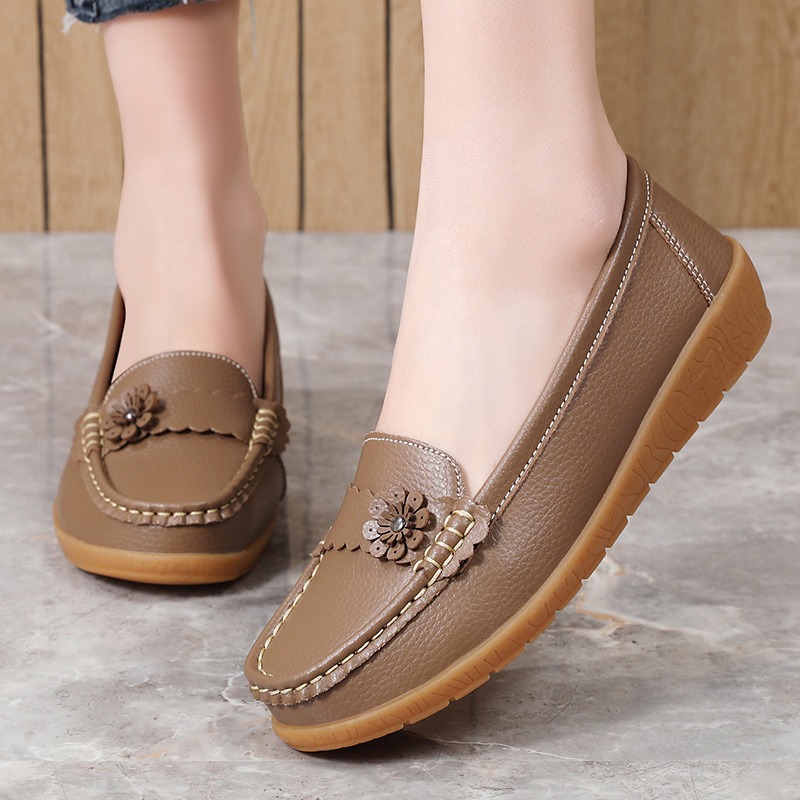 Dames Mocassins Effen Kleur Le - Leatherwork Flowers recensie en prijs