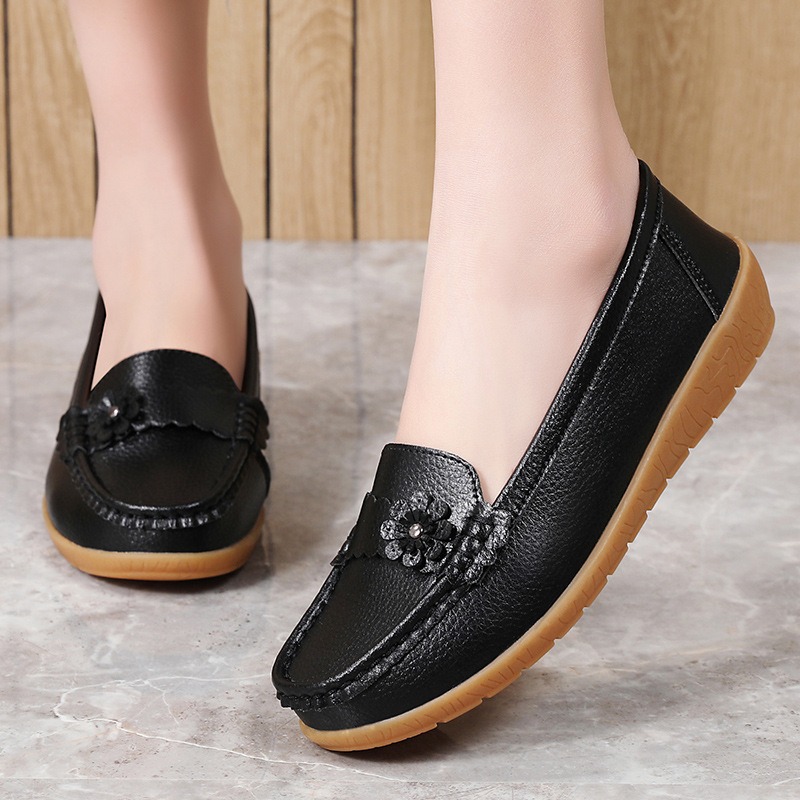 Dames Mocassins Effen Kleur Le - Leatherwork Flowers recensie en prijs