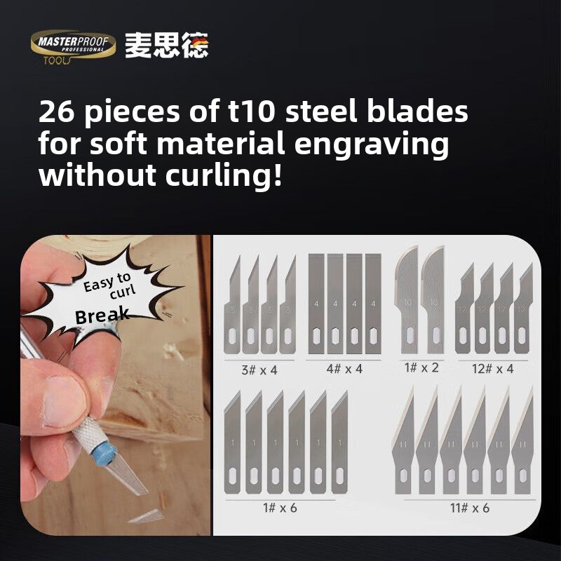 23/32-delige Exacto messenset, - Leatherwork Hobby recensie en prijs
