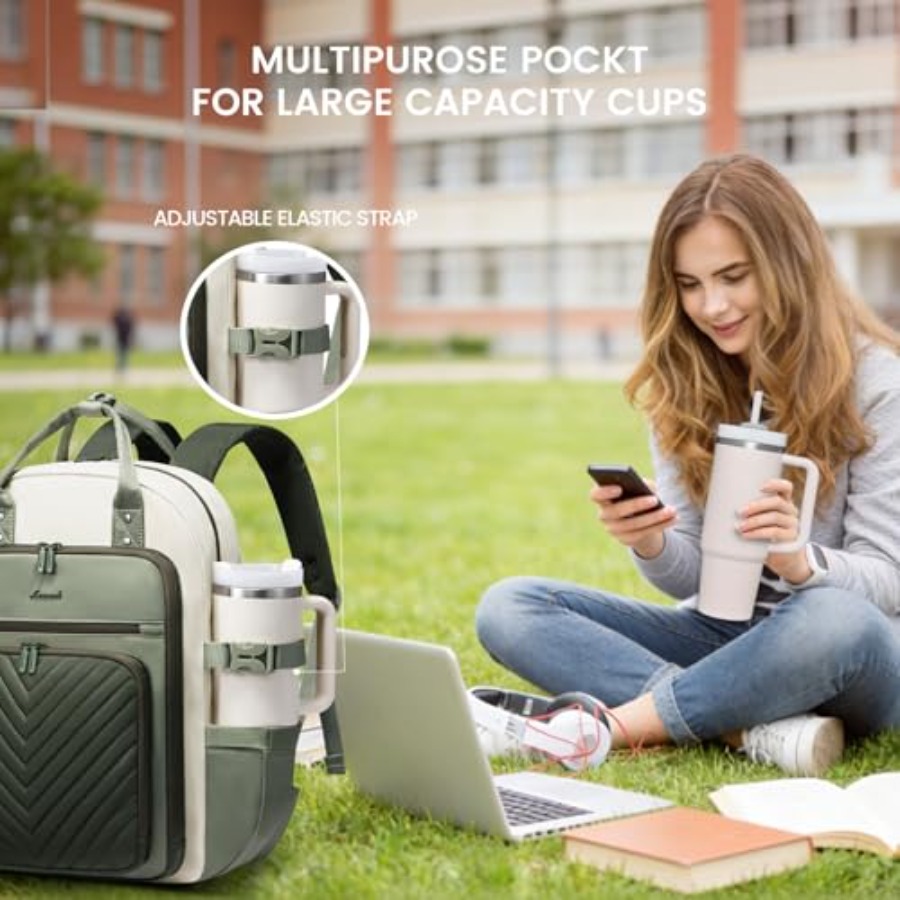 Laptoprugzak voor dames, water - Leather Work Womens Backpack recensie en prijs