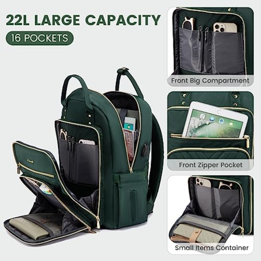 Laptoprugzak voor dames, water - Leather Work Womens Backpack recensie en prijs