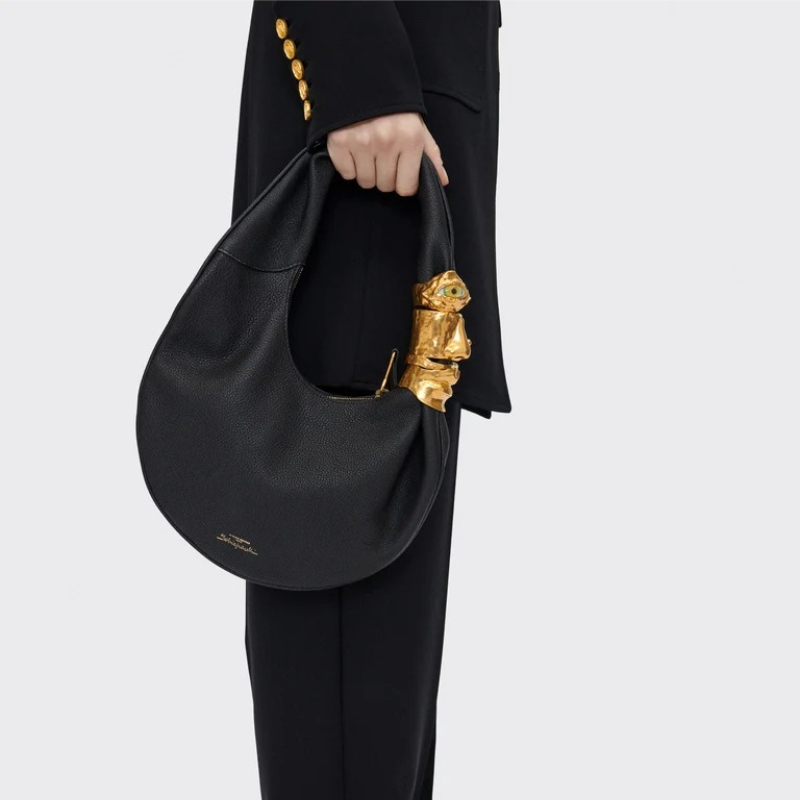 Designer luxe soufflé tas dame - Leatherwork Hardware recensie en prijs