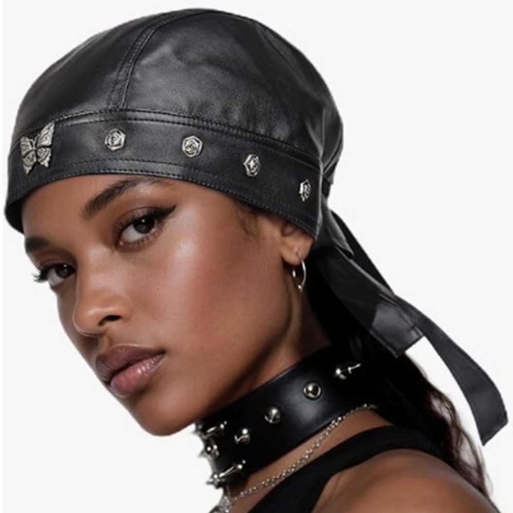 Nieuwe PU lederen zwarte biker - Leather Work Hat recensie en prijs