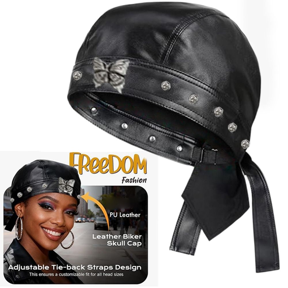 Nieuwe PU lederen zwarte biker - Leather Work Hat recensie en prijs