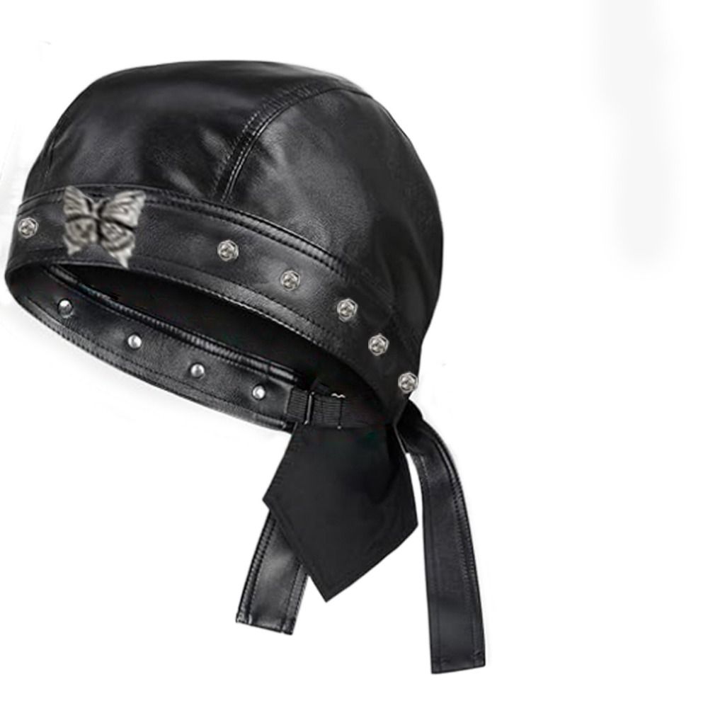 Nieuwe PU lederen zwarte biker - Leather Work Hat recensie en prijs