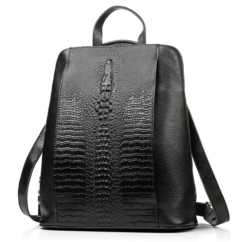 Zency Damesrugzak van krokodil - Leather Work Womens Backpack recensie en prijs